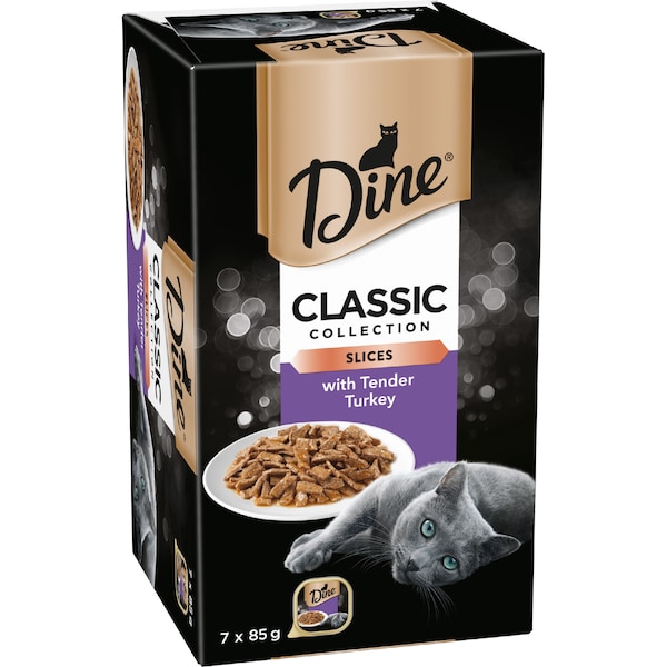 Dine Adult Cat Food Gravy With Turkey 85g x 7 pack