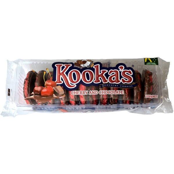 Kooka's Country Cookies Choc Cherry 200g