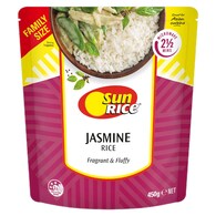 Sunrice Microwave Jasmine Rice Pouch Fragrant Jasmine Rice Family