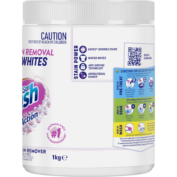 Vanish Napisan White Stain Remover Powder 1kg