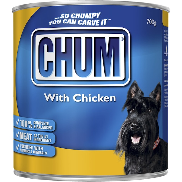 Chum Adult Dog Food Chicken 700g