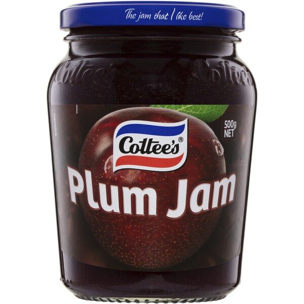 Cottee's Plum Jam With No Added Flavours or Preservatives 500g
