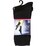 For Her Crew Socks Black 8-11 Black Size 8-11 3 Pack