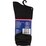 For Her Crew Socks Black 8-11 Black Size 8-11 3 Pack