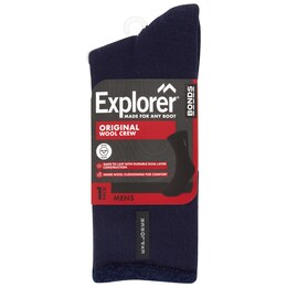 Bonds Explorer Socks Mens Navy Size 6-10 each – Woolworths