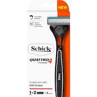 Schick Mens Razor Quattro Titanium Kit