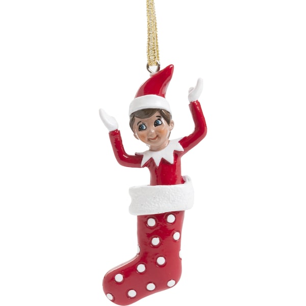 Elf on the Shelf Stocking 3d Ornament Each