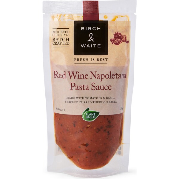 Birch & Waite Red Wine Napoletana Pasta Sauce 230g