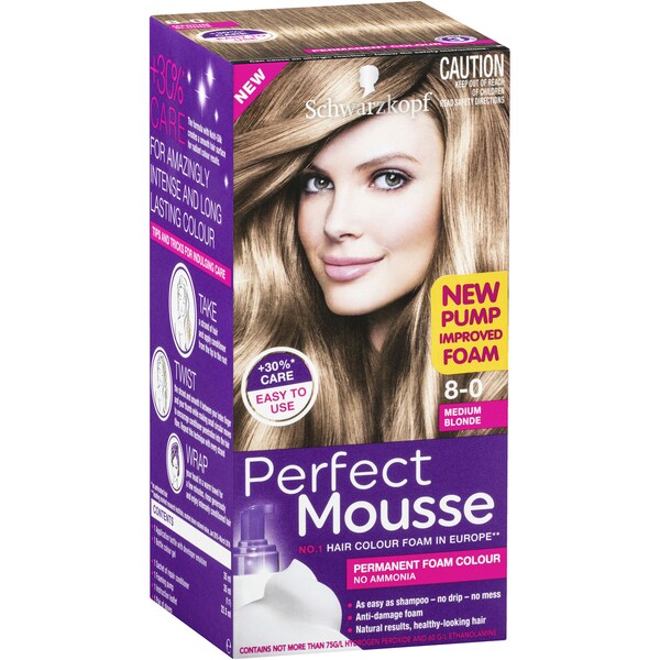 Schwarzkopf Perfect Mousse 8.0 Medium Blonde Each