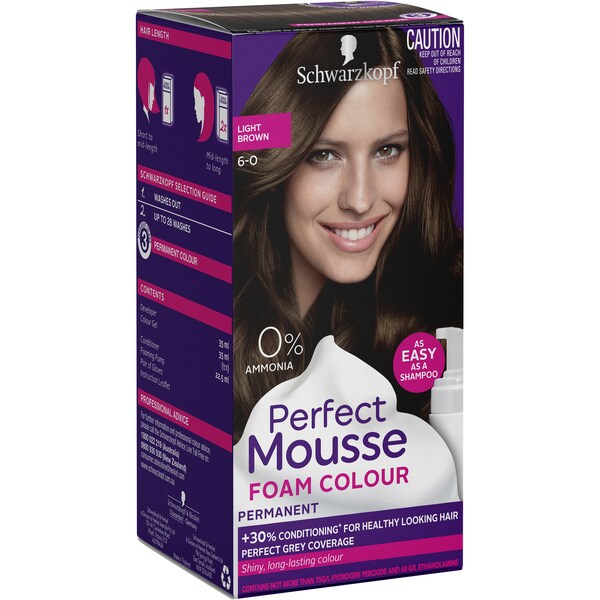 Schwarzkopf Perfect Mousse 6.0 Light Brown Each