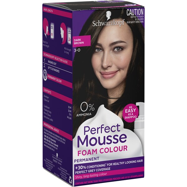 Schwarzkopf Perfect Mousse 3.0 Dark Brown Each