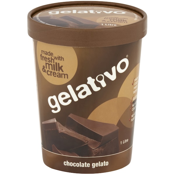 Gelativo Gelato Chocolate 1l Tub