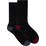 Underworks Mens All Day Cushion Foot Socks Black Size 7-10 Assorted 2 pack