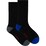 Underworks Mens All Day Cushion Foot Socks Black Size 7-10 Assorted 2 pack