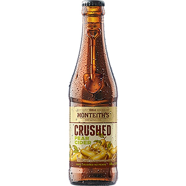 Monteith's Brewing Co. Pear Cider Crushed Bottle 330mL Single