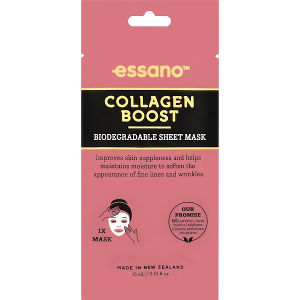 Essano Collagen Boost Biodegradable Sheet Mask each