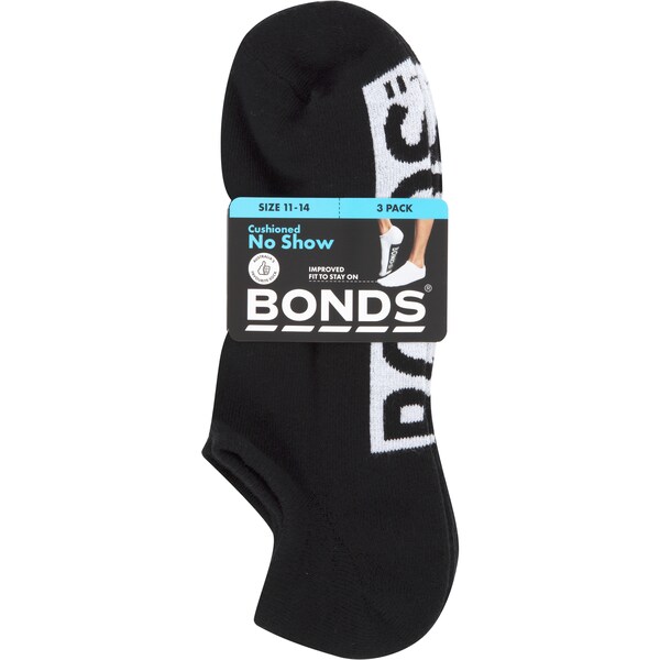 Bonds Socks Mens Size 11-14 Assorted 3 Pack