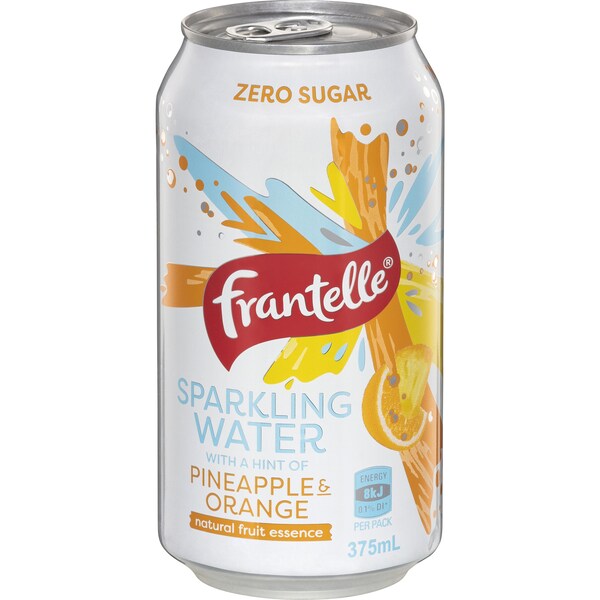 Frantelle Sparkling Water Pineapple & Orange Can 375ml