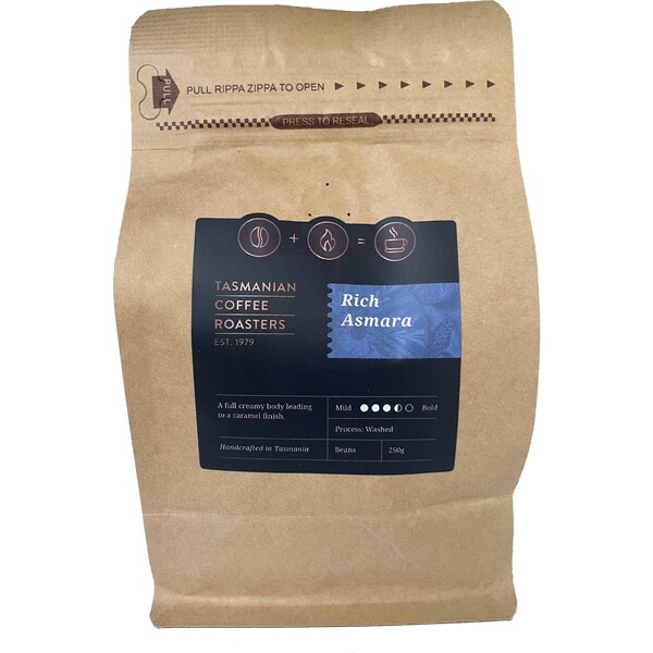 Tasmanian Coffee Roasters Coffee Beans Rich Asmara Rich Asmara 250g