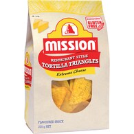 Mission Corn Tortilla Triangles Extreme Cheese