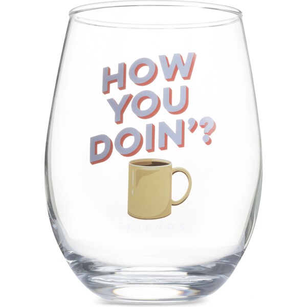 Friends How You Doin Globe Glass Each