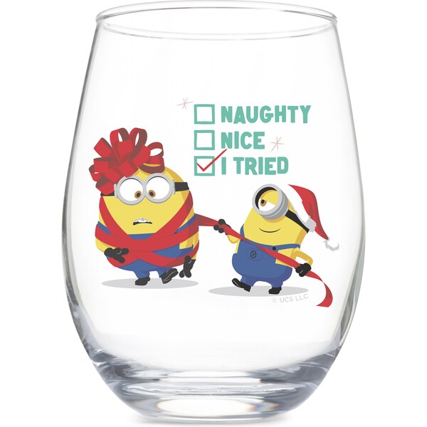Minions Naughty Or Nice Globe Glass Each