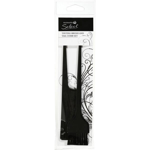 Woolworths Select Hair Brush Tinting & Tail Comb Set 2 Pack