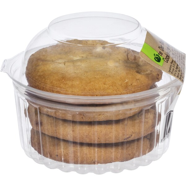 Woolworths Cookies White Choc Macadamia Lge 4pk 180g