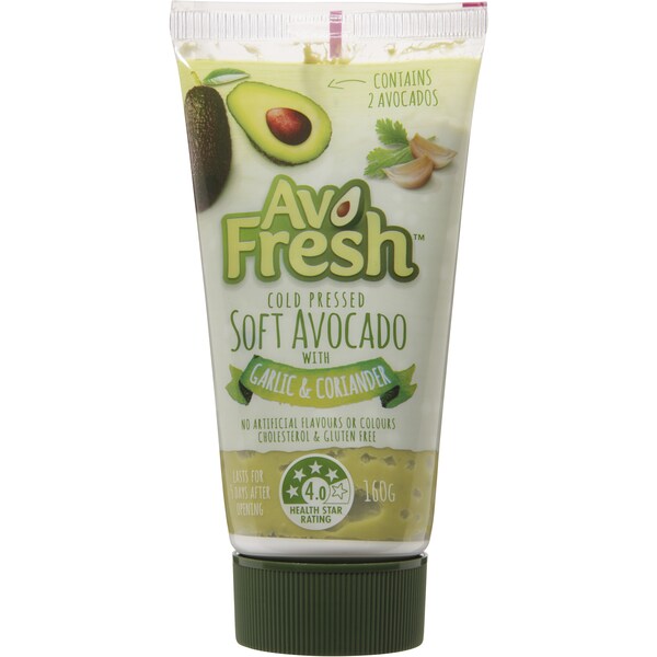 Avofresh Soft Avocado Garlic & Coriander 160G Tube