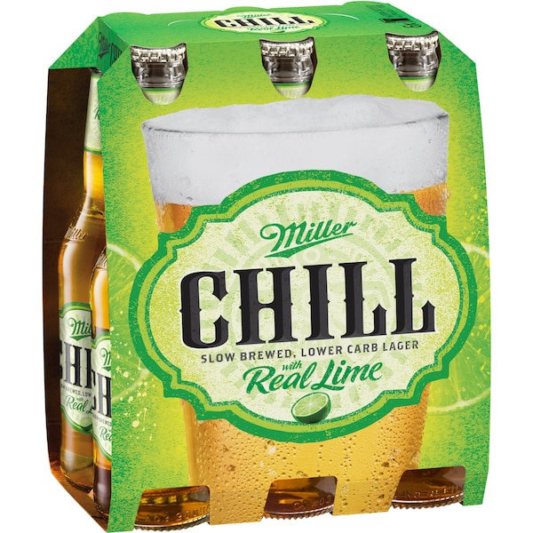 Miller Chill Lager Bottles 330mL x 6 pack