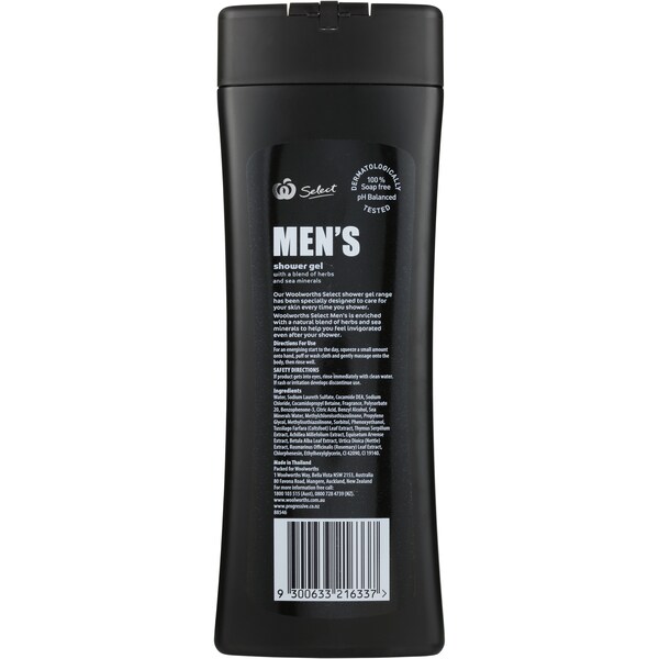Woolworths Mens Body Wash Gel Original 500mL