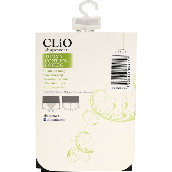 Clio Tummy Control Boyleg Underwear Black & Nude 14-16 Each
