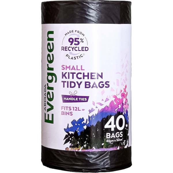 Armada Evergreen Kitchen Tidy Garbage Bags Small 40 pack