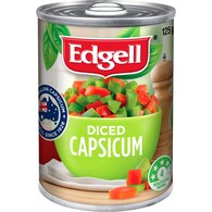 Edgell Australian Diced Capsicum Canned Vegetables