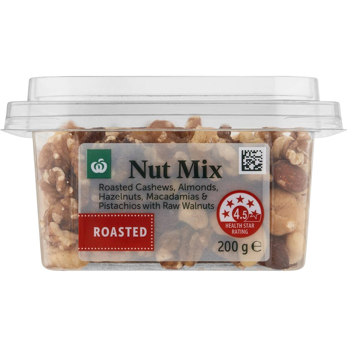 Woolworths Mixed Nuts Oven Roasted 200g bunch
