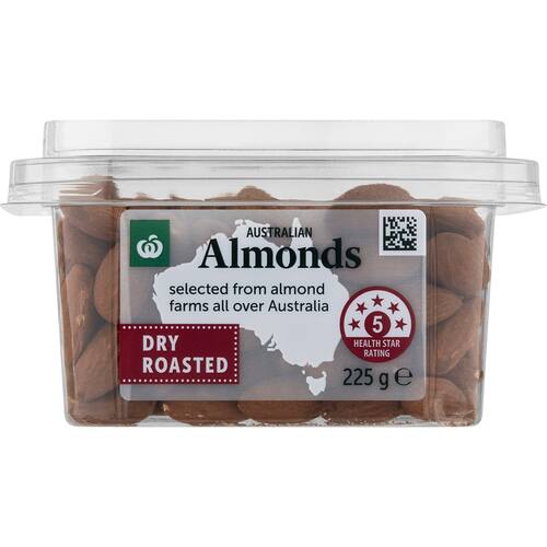 Woolworths Almonds Oven Roasted 225g bunch