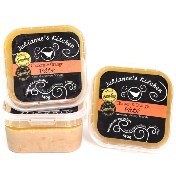Julianne's Kitchen Chicken And Orange Pate Chicken With Orange Jelly 140g