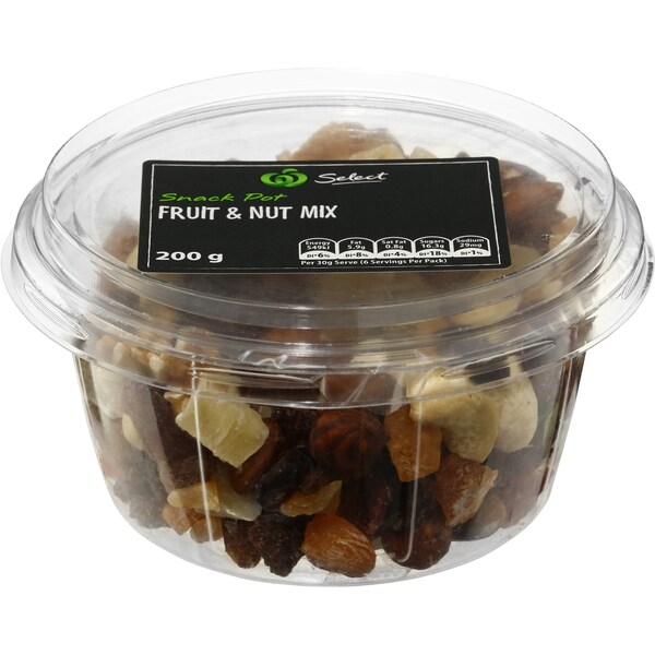 Woolworths Fruit & Nut Mix Snack Pots 200g