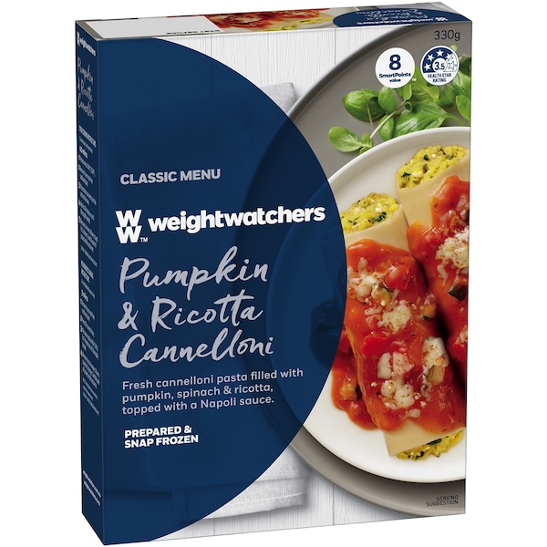 Weight Watchers Cannelloni Pumpkin Ricotta 330g
