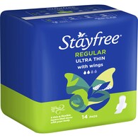 Stayfree Ultra Thin Regular Pads With Wings
