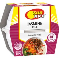 Sunrice Microwave Jasmine Rice Cup Fragrant Jasmine Rice