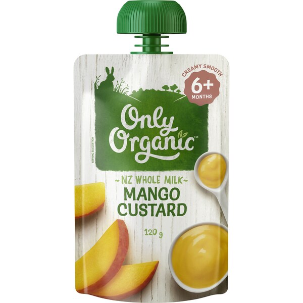 Only Organic 6 Months Mango Custard 120g