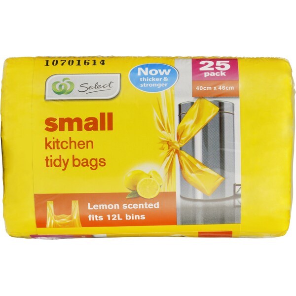 Woolworths Kitchen Tidy Bags Scented Small 25 Pack