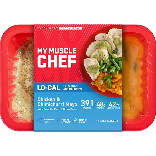 My Muscle Chef Chicken & Chimichurri Mayo With Green Beans 330g