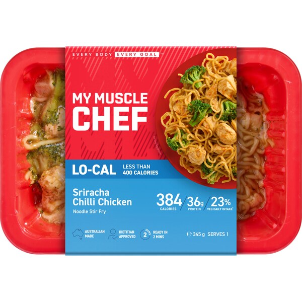 My Muscle Chef Sriracha Chilli Chicken Noodle Stir Fry 345g