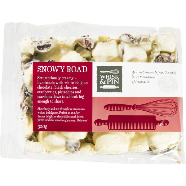 Whisk & Pin Snowy Chocolate Road Block 320g
