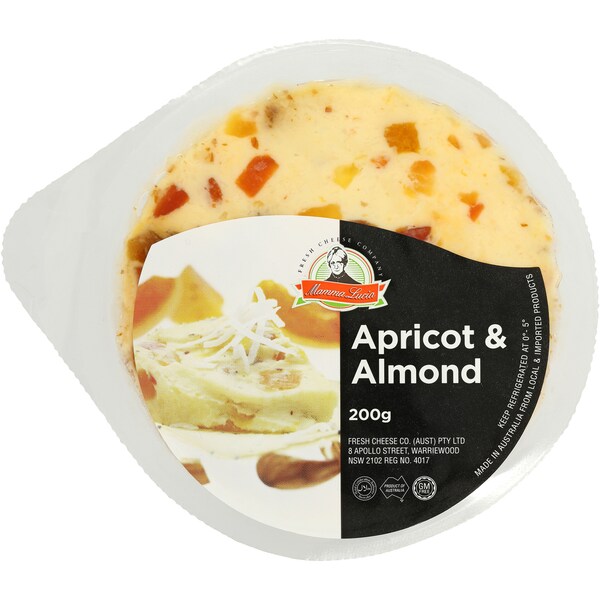Mamma Lucia Apricot & Almond Cream Cheese 200g