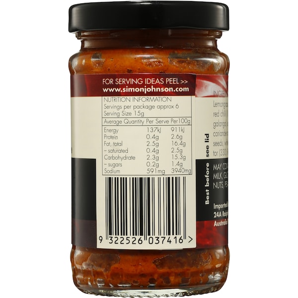 Simon Johnson Red Curry Paste  100g