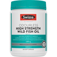 Swisse Ultiboost Odourless High Strength Wild Fish Oil