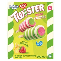 Paddle Pop Twister Mini Pineapple Ice Block Sticks
